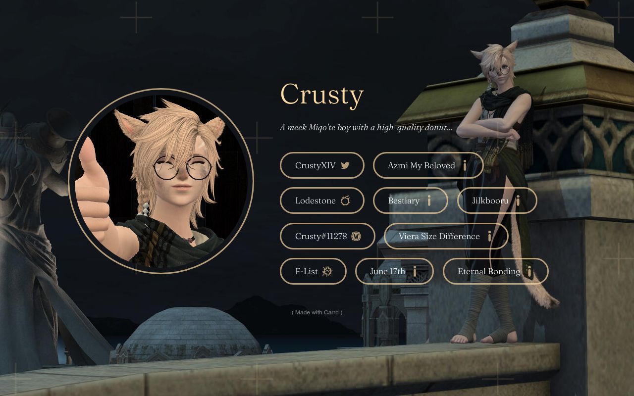 Crusty's FFXIV Carrd Crusty's FFXIV Carrd